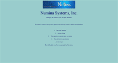 Desktop Screenshot of numina.com