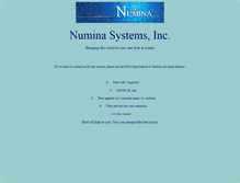 Tablet Screenshot of numina.com